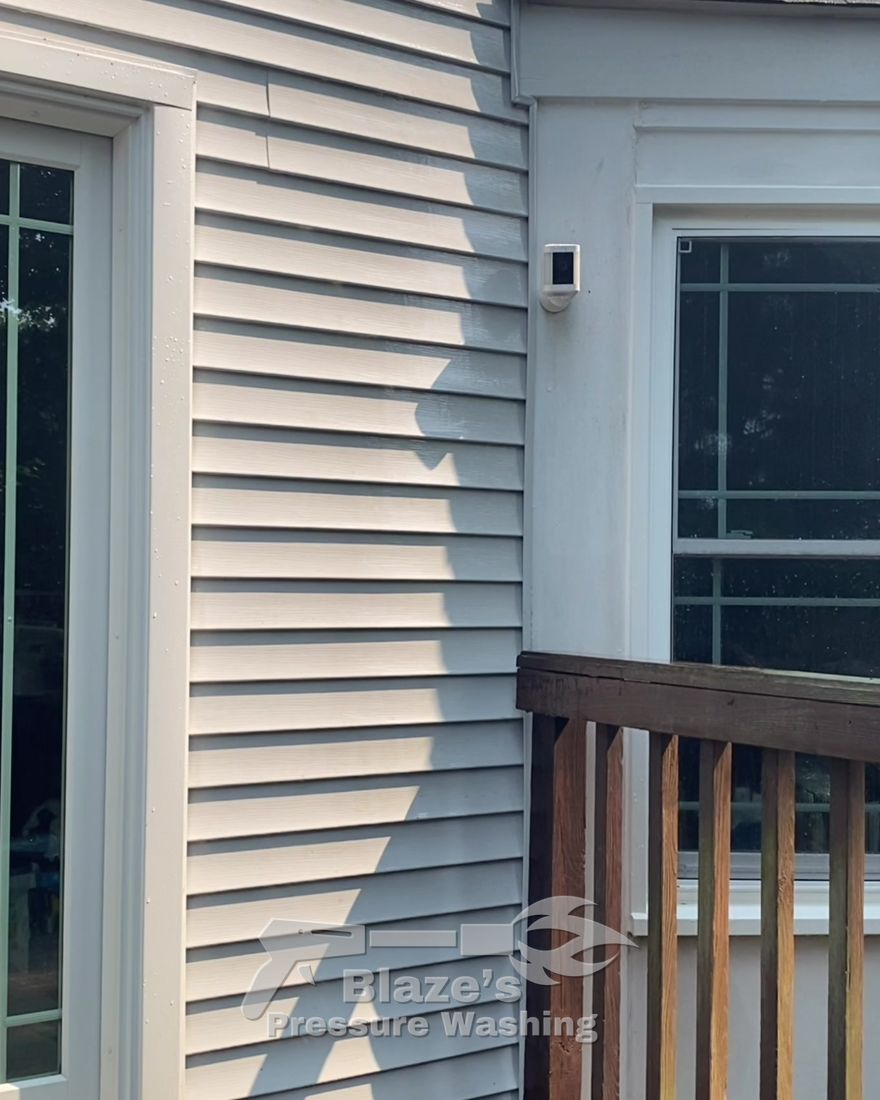 House siding soft wash Reston VA - after, clean siding