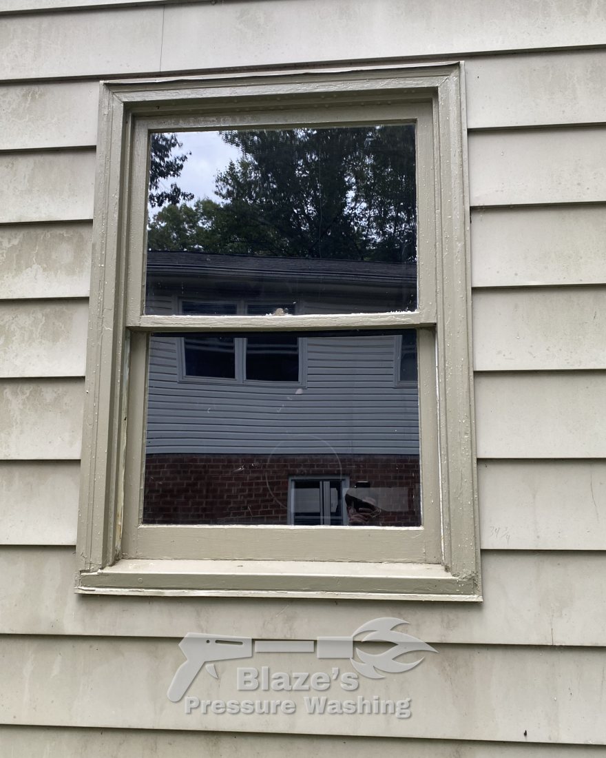 House window - after, streak-free glass